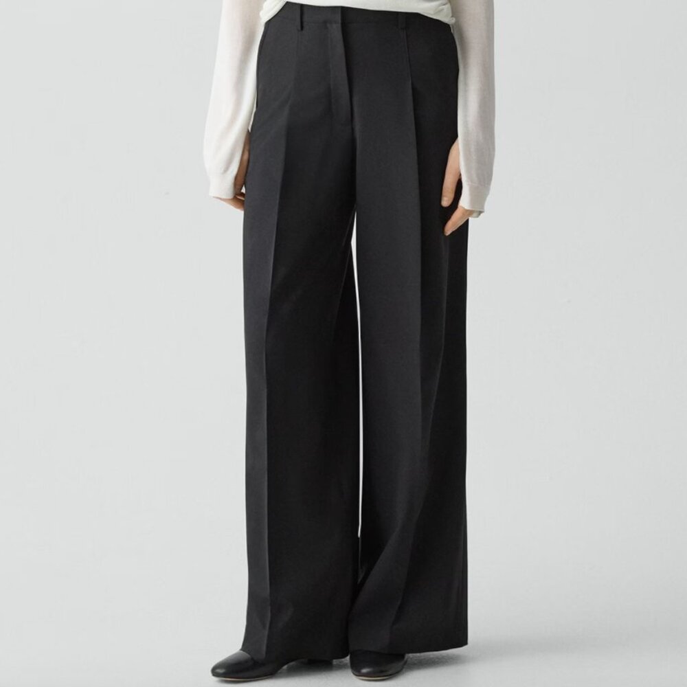 Theory Pleated Wide-Leg Pant